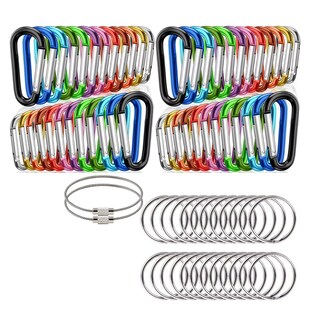 Foto 1 | Kit De 98 Arnés Para Llavero De Aluminio Mosquetón Gancho Eo Safe Imports Esi-14724 Multicolor