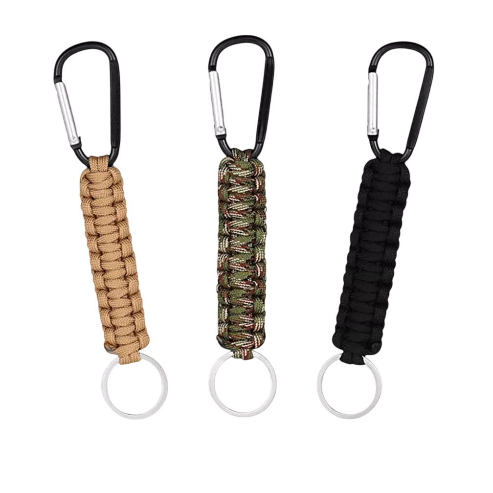 Foto 1 | Set De 3 Mosquetones Táctico Militar Para Senderismo Cafe, Negro, Verde