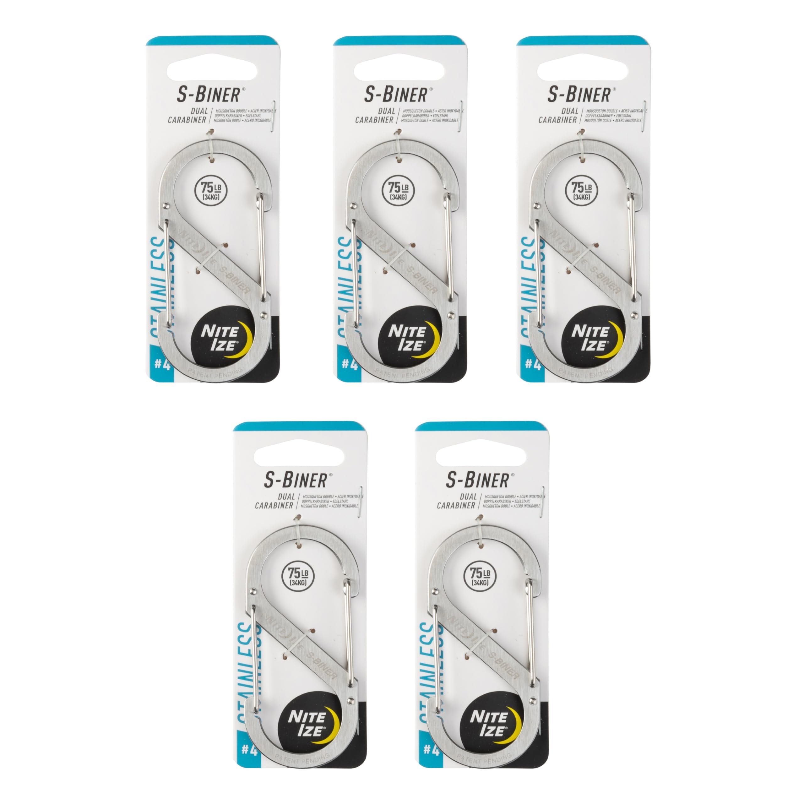 Foto 1 | Mosquetón Doble De Acero Inoxidable Carabiner Nite Ize S-biner - Venta Internacional.