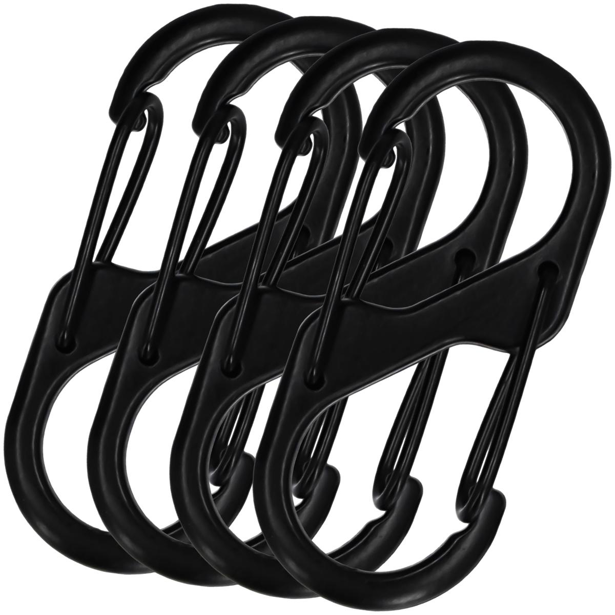 Foto 2 pulgar | Ganchos Mosquetones Mxdud-004 4piezas Ventdepot Negro