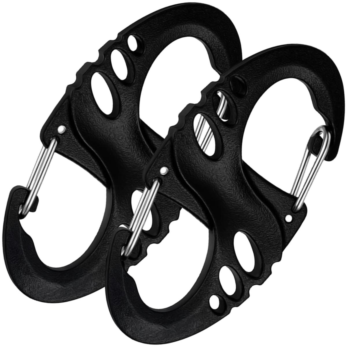 Foto 3 pulgar | Llavero Mosquetón Mxhkr-002 2piezas Ventdepot Negro