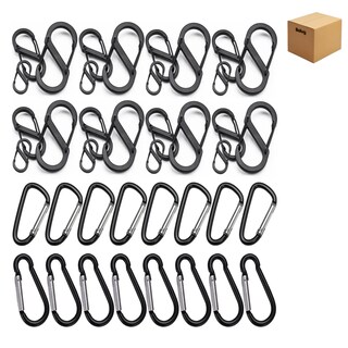 Foto 1 | 40pcs Tipo S Mosquetón De Escalada Belug Negro