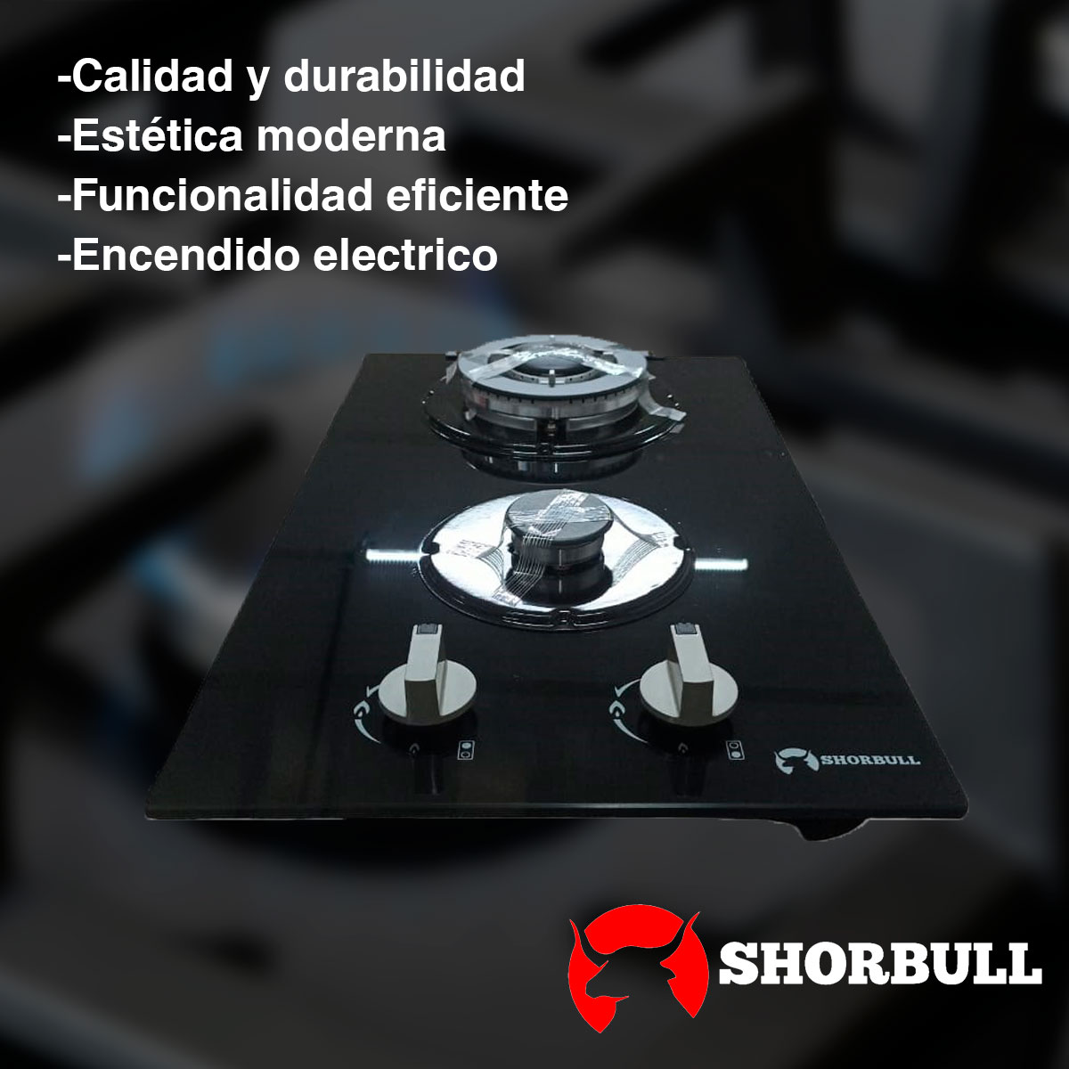 Foto 6 pulgar | Estufa Empotrable Shorbull 2 Quemadores