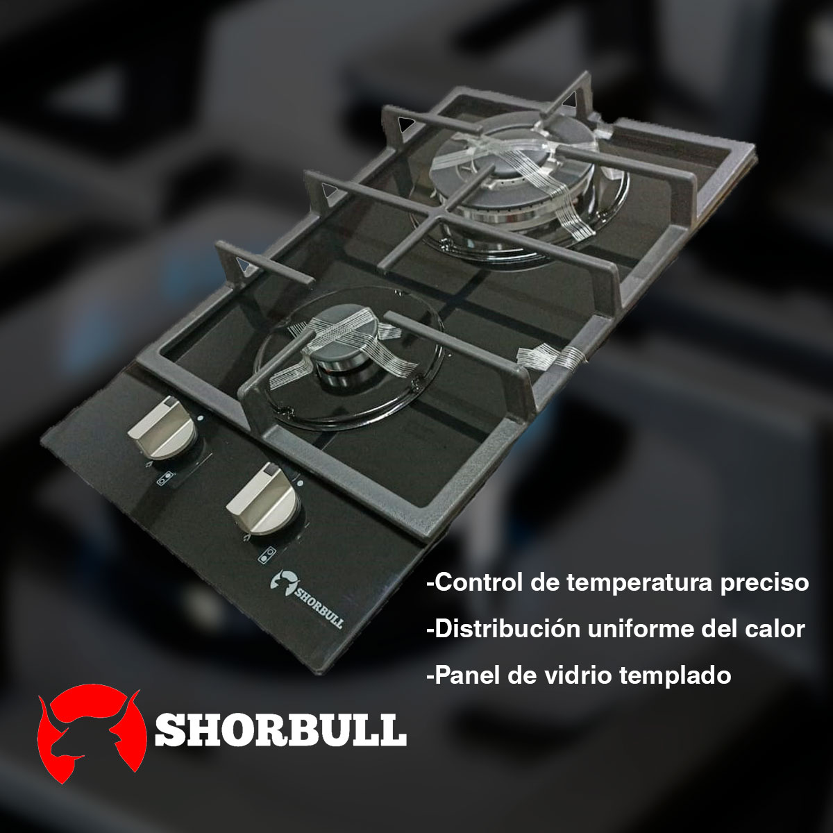 Foto 7 pulgar | Estufa Empotrable Shorbull 2 Quemadores