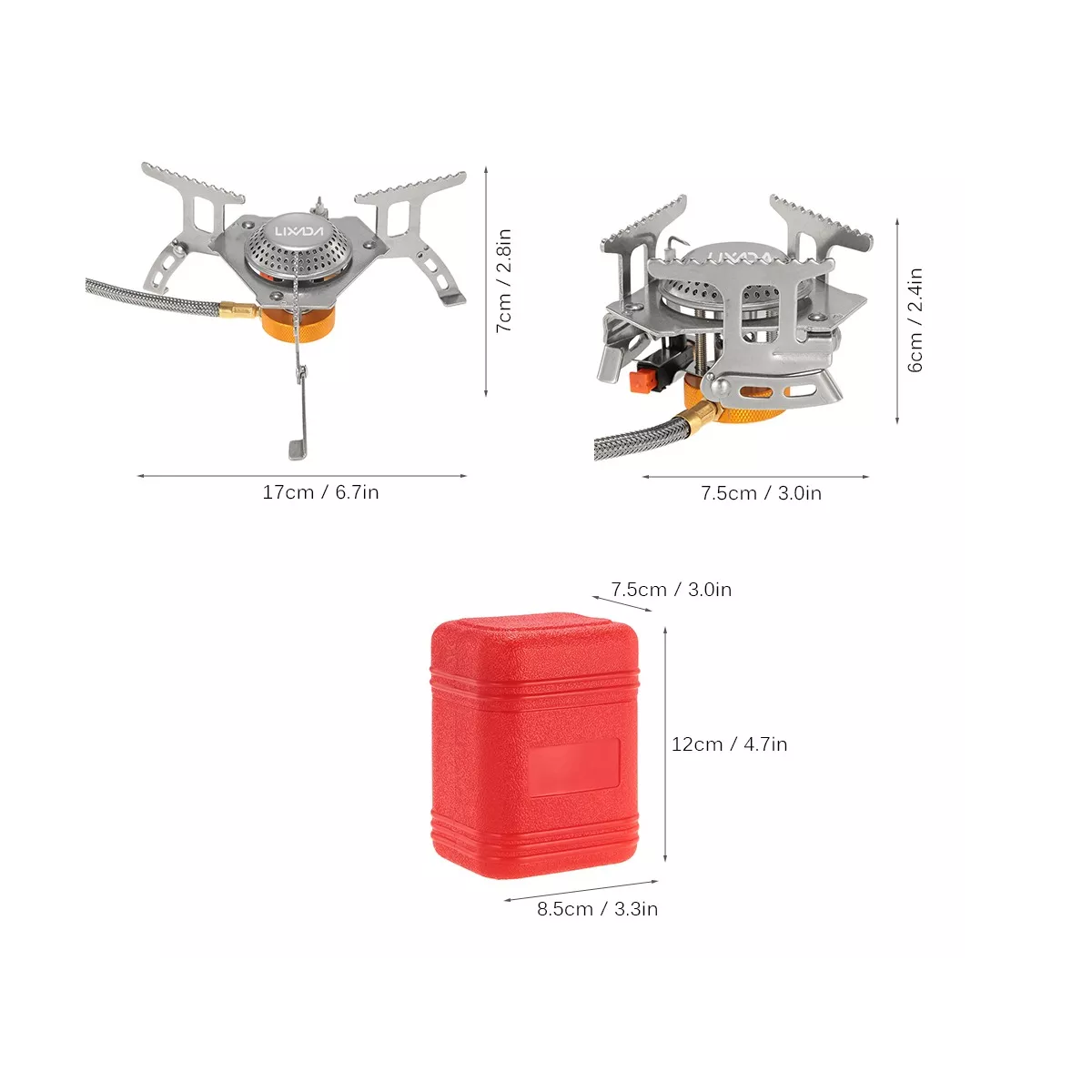 Foto 4 pulgar | Estufa a Gas de Campamento Plegable Eo Safe Imports Esi-10471 Roja