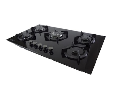 Foto 4 | Parrilla de 5 Quemadores en Cristal Templado Negro