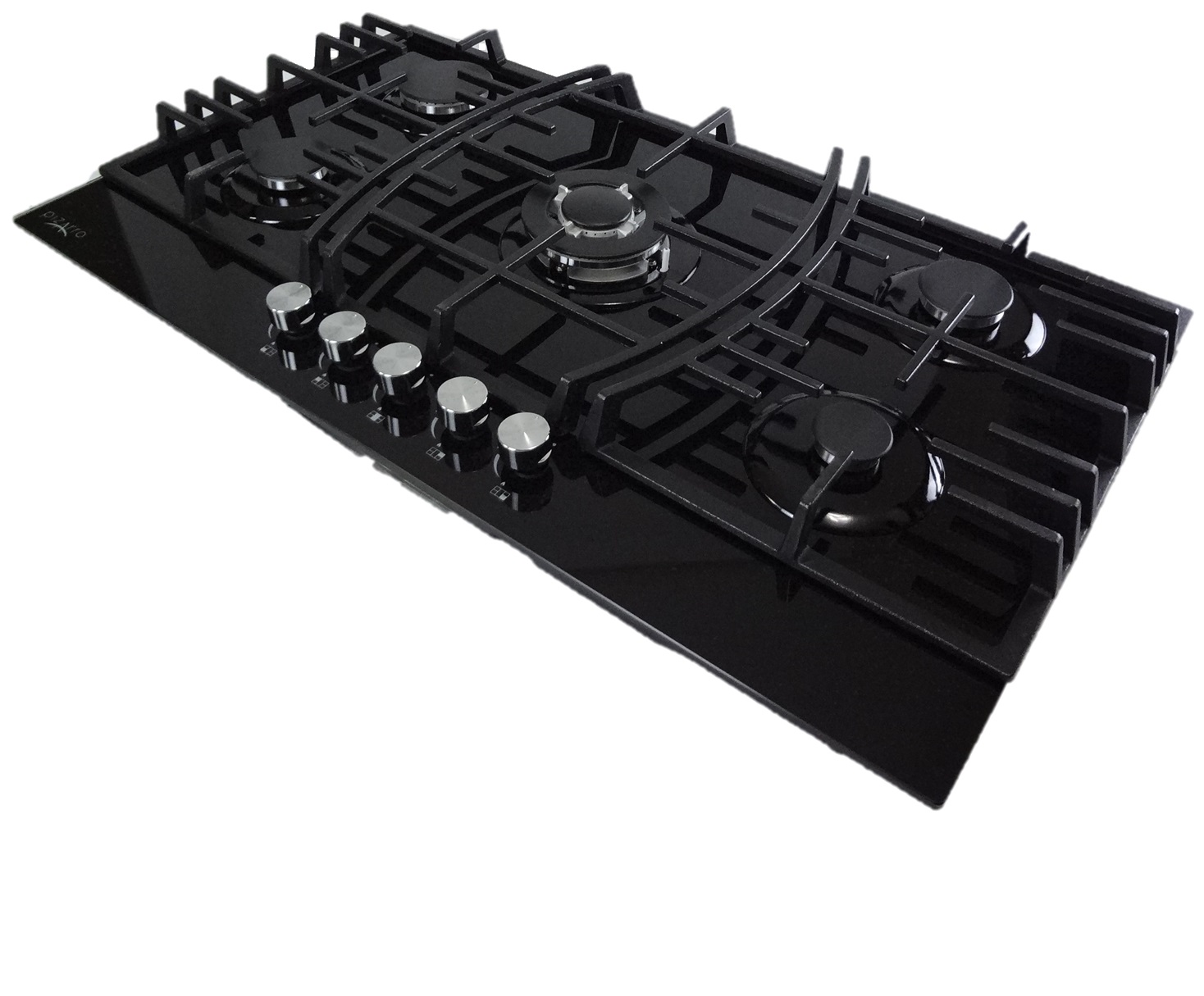 Foto 6 pulgar | Parrilla de 5 Quemadores en Cristal Templado Negro
