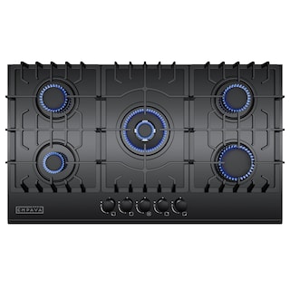 Foto 1 | Estufa Empava 36 A Gas Con 5 Quemadores Sellados Italy Sabaf, Color Negro - Venta Internacional.
