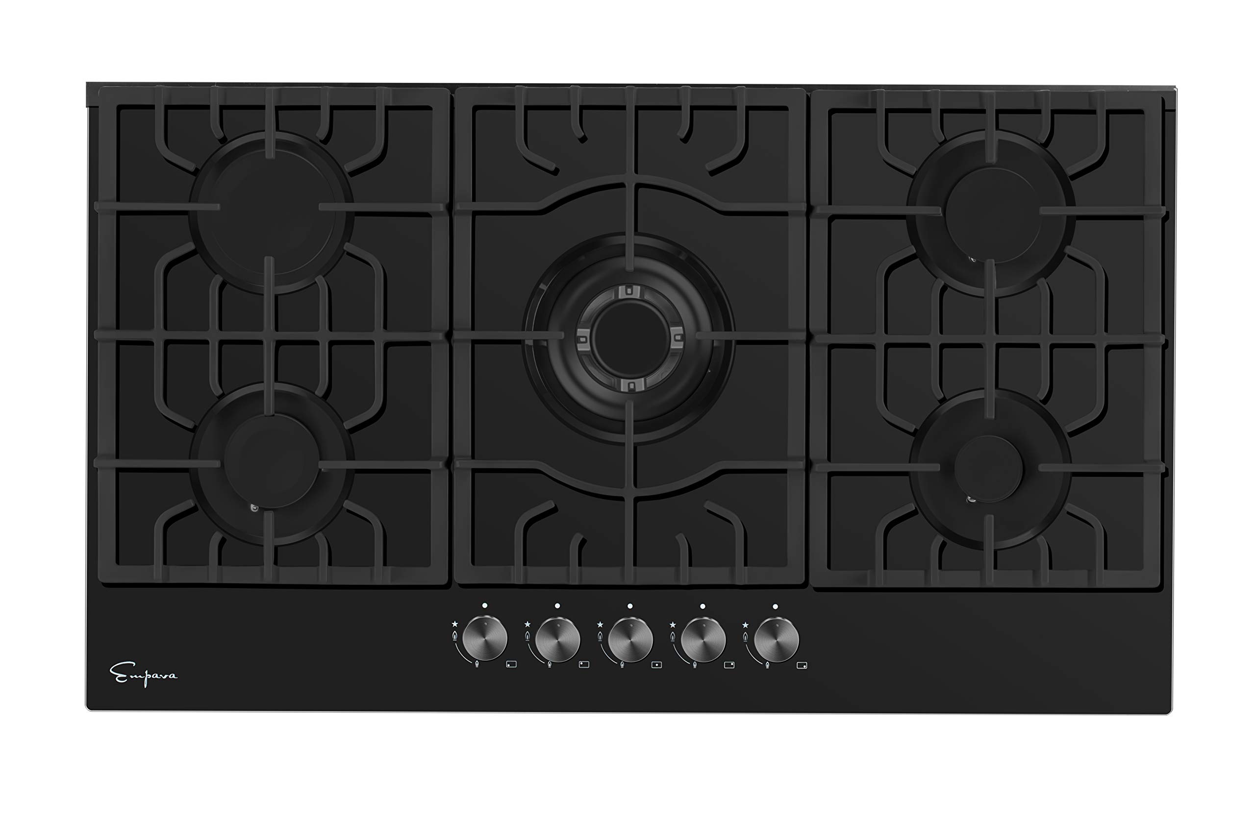 Foto 3 pulgar | Estufa Empava 36 A Gas Con 5 Quemadores Sellados Italy Sabaf, Color Negro - Venta Internacional.