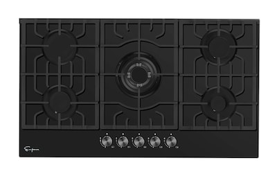 Foto 2 | Estufa Empava 36 A Gas Con 5 Quemadores Sellados Italy Sabaf, Color Negro - Venta Internacional.