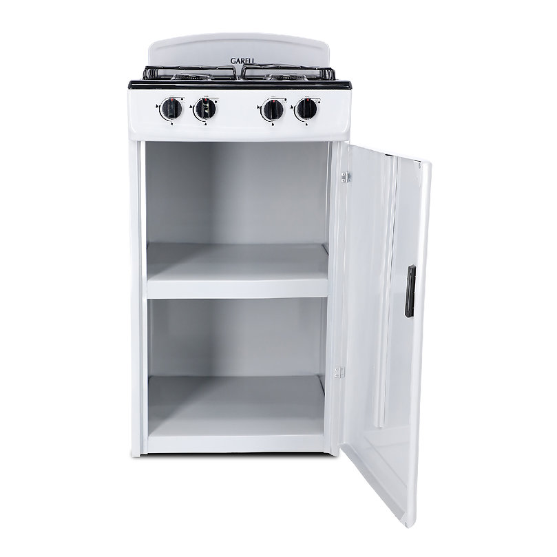 Foto 3 | Estufa de Piso Garell  Pg4q-b  20‘’ con 4 Quemadores color Blanco