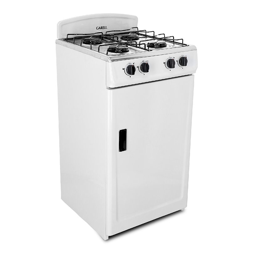 Foto 1 | Estufa de Piso Garell  Pg4q-ig  20‘’ con 4 Quemadores color Blanco