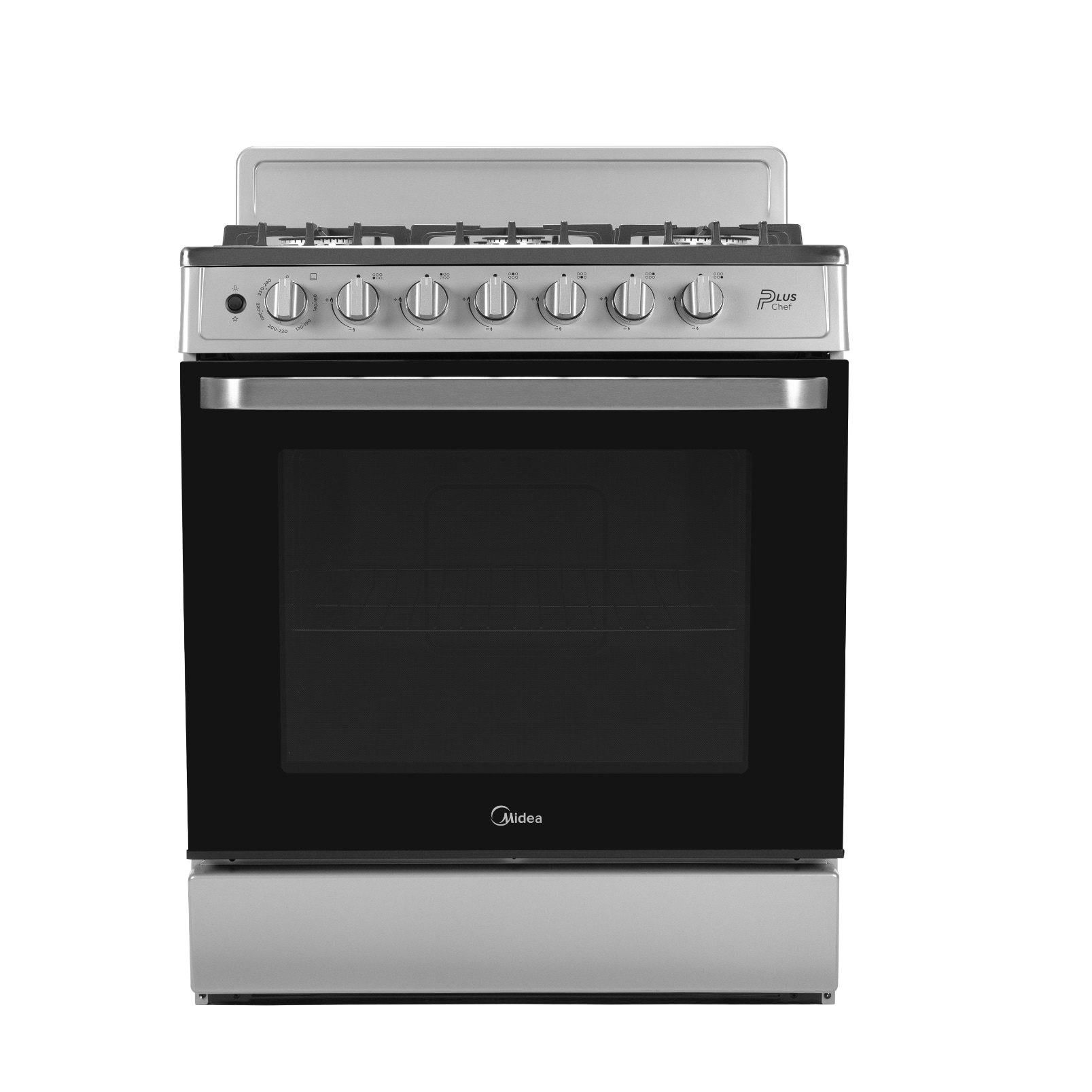 Estufa De Piso Midea Con Copete 30'' Plus Chef Silver $8,599