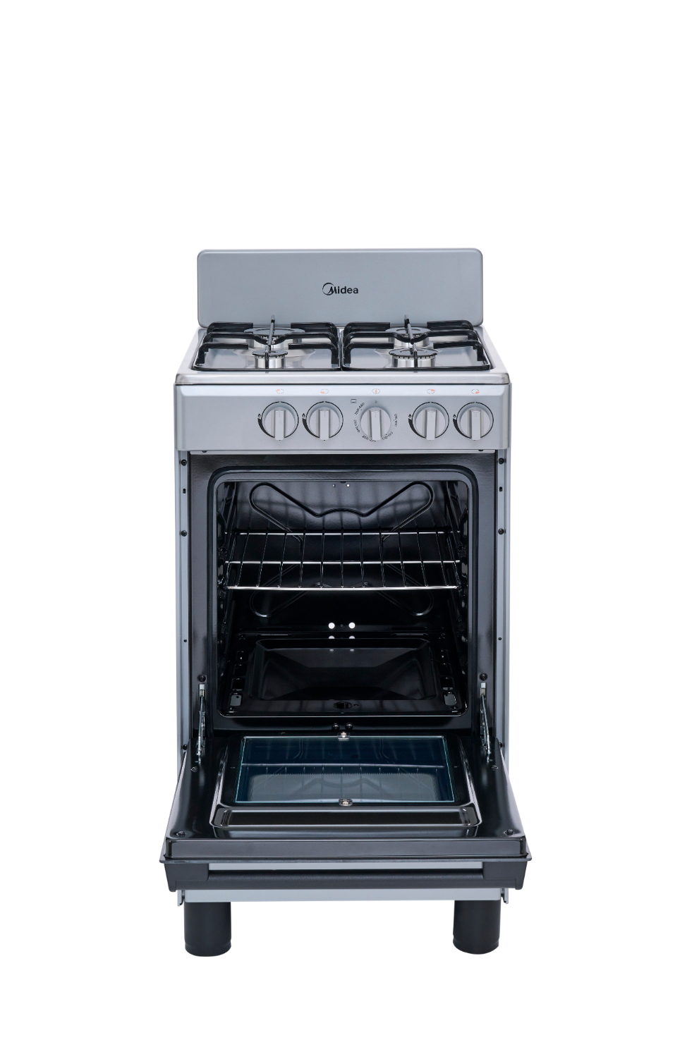 Foto 5 pulgar | Estufa de Piso con Copete Midea 20'' Inoxidable Chef Silver