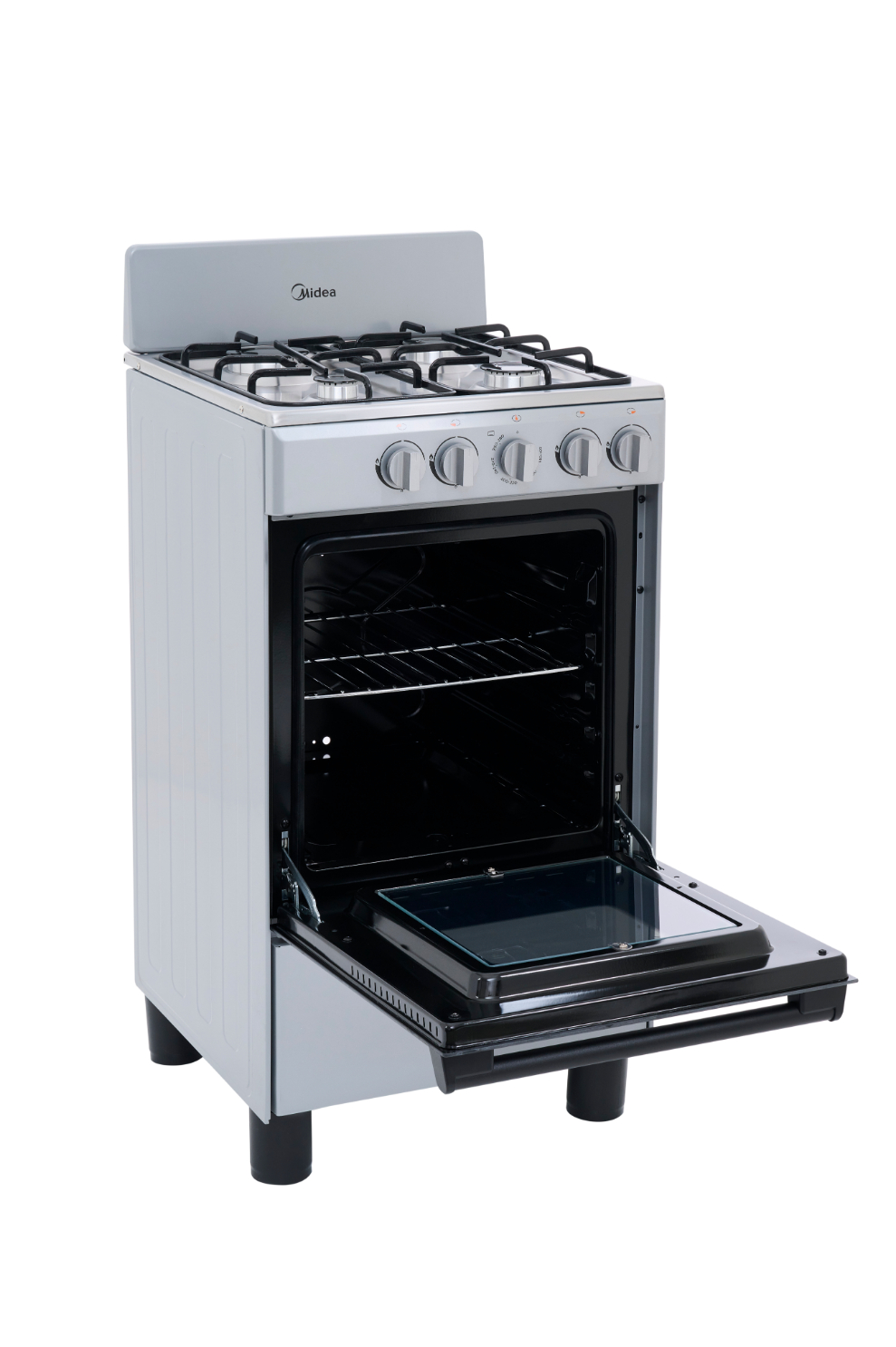 Foto 5 | Estufa de Piso con Copete Midea 20'' Inoxidable Chef Silver