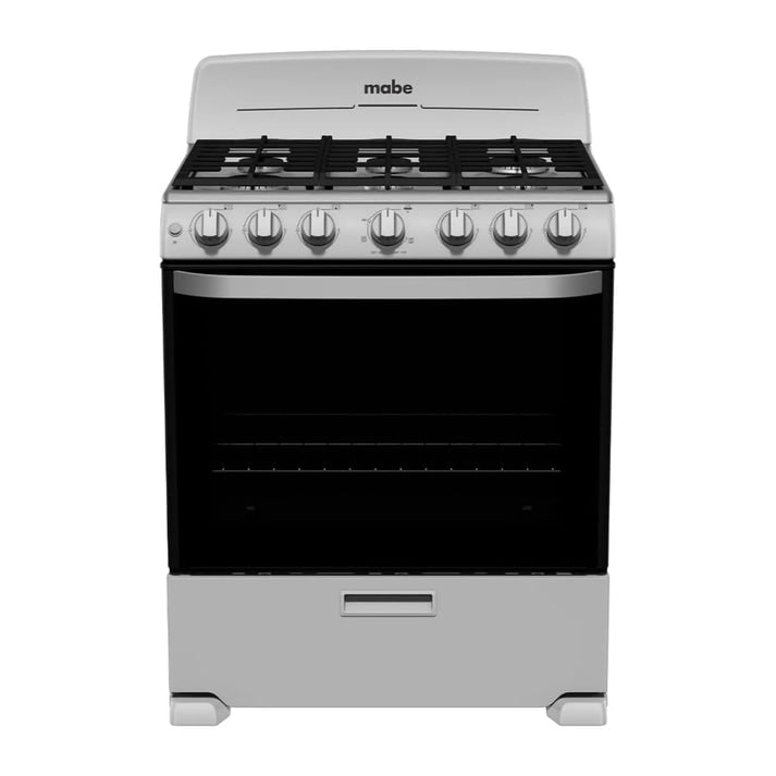 Estufa Mabe 30 Pulgadas 6 Quemadores Gris Em7646bsis2 $8,429