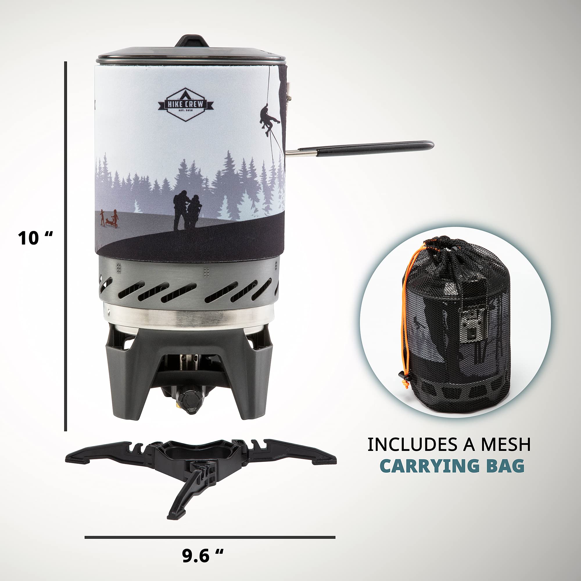 Foto 3 | Estufa de Gas Hike Crew Portátil-Venta Internacional