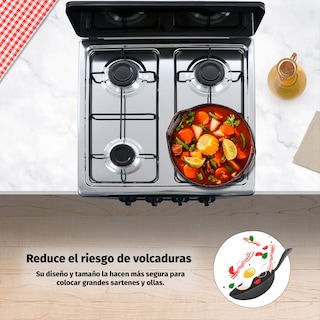 Foto 5 | Parrilla A Gas Elsa 4 Quemadores Con Anaquel Y Cubierta De Acero Inoxidable