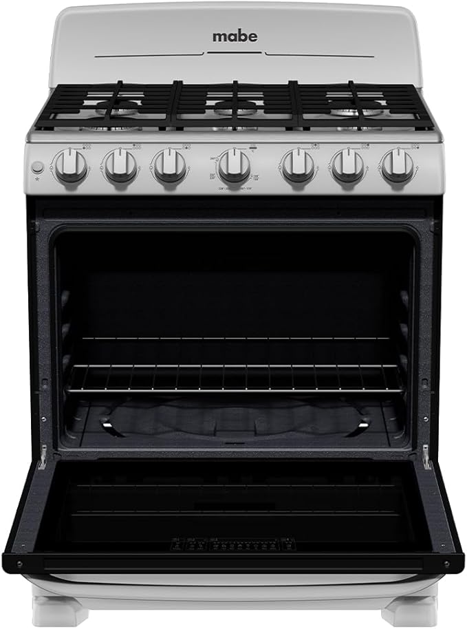Foto 5 | Estufa De Piso Mabe 76 Cm , Color Plata Mercury, Em7646bsis2