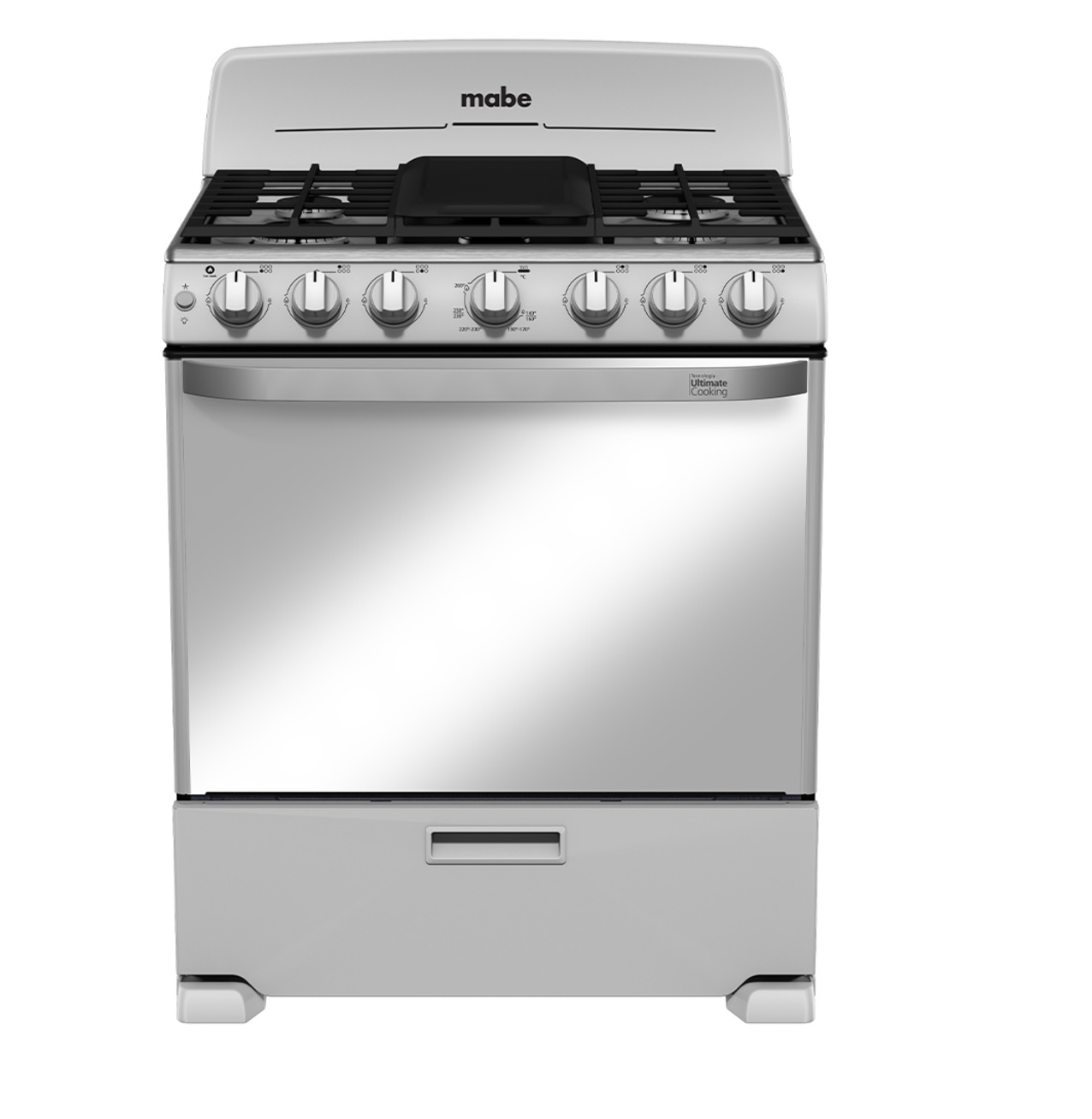 Estufa Mabe 30 Em7659bfis3 Plata Mercury