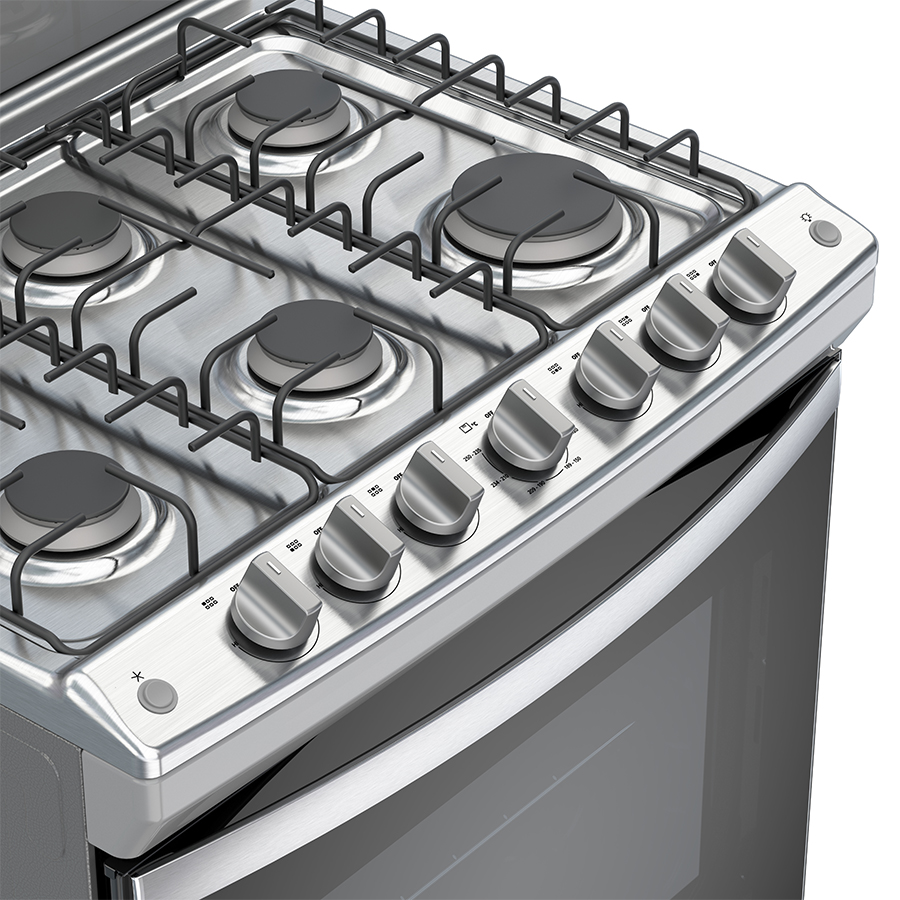 Foto 4 pulgar | Estufa Whirlpool Al Piso Gas Lp 30'' Gris Acero Wfr3000d