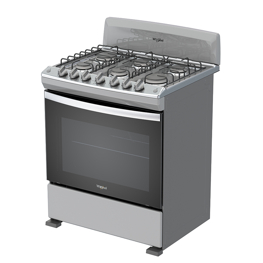 Foto 5 pulgar | Estufa Whirlpool Al Piso Gas Lp 30'' Gris Acero Wfr3000d