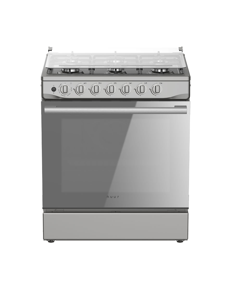 Foto 2 pulgar | Estufa De Piso 6 Quemadores Y Horno  Nuur Gris