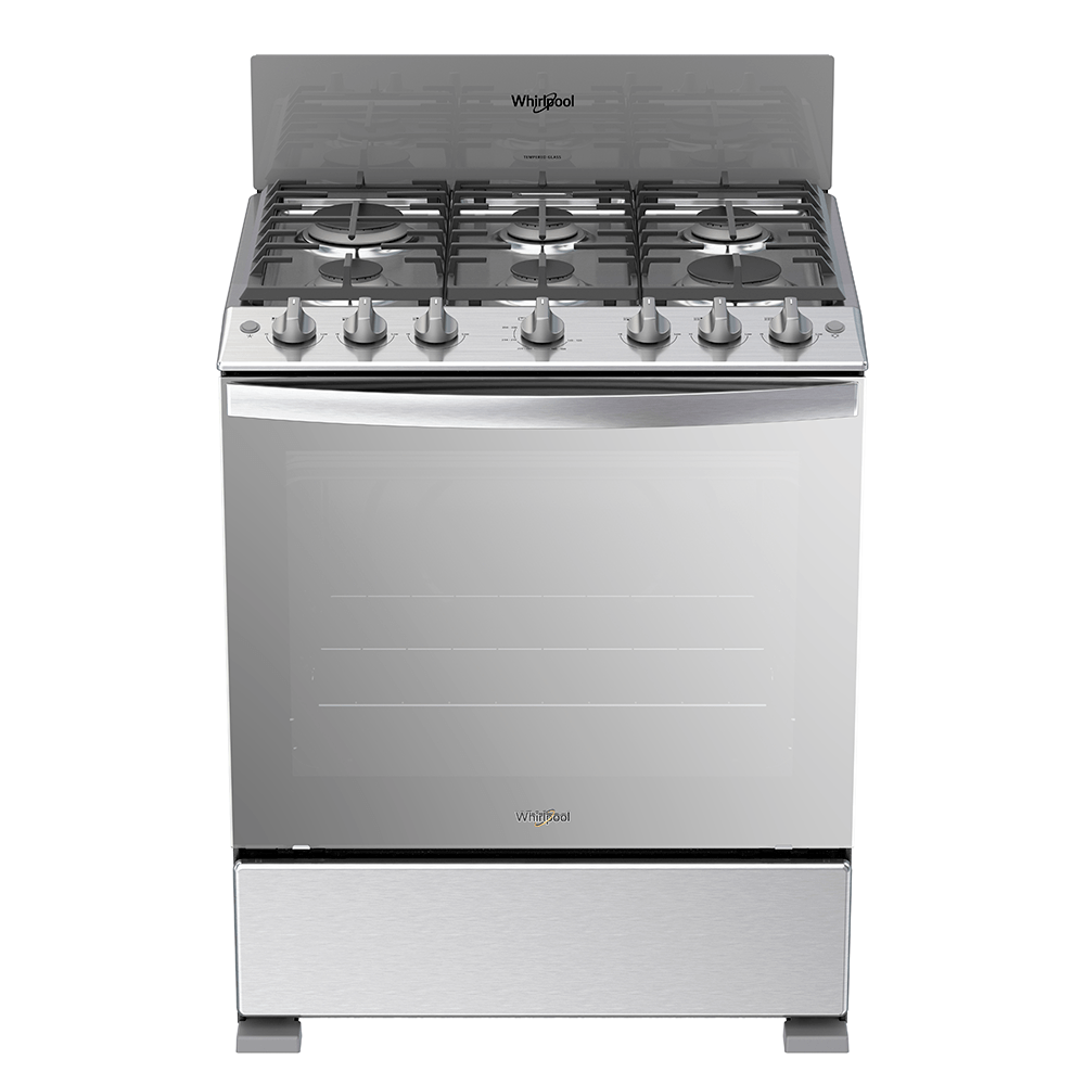Foto 2 pulgar | Estufa Whirlpool Al Piso 30'' Acero Inoxidable Wfr3400s