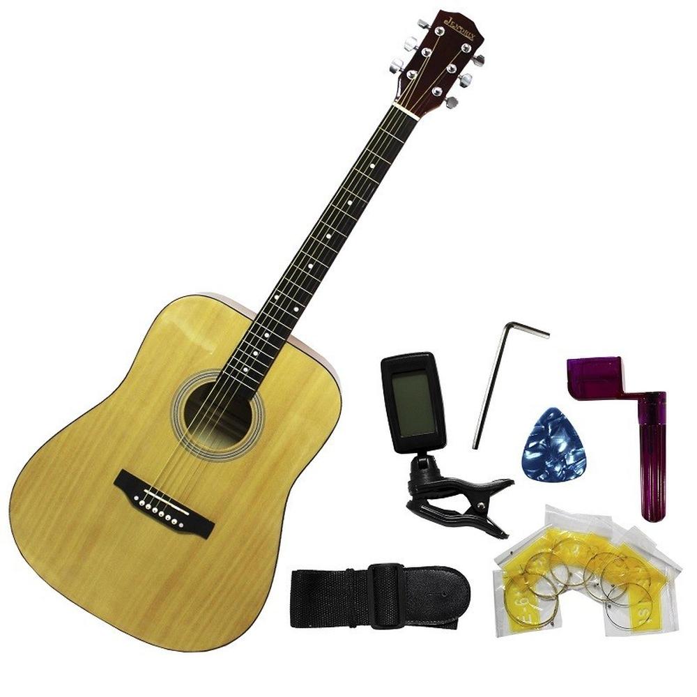 Kit Guitarra Clásica Jendrix CHSA100PACK Marrón + Accesorios $2,919