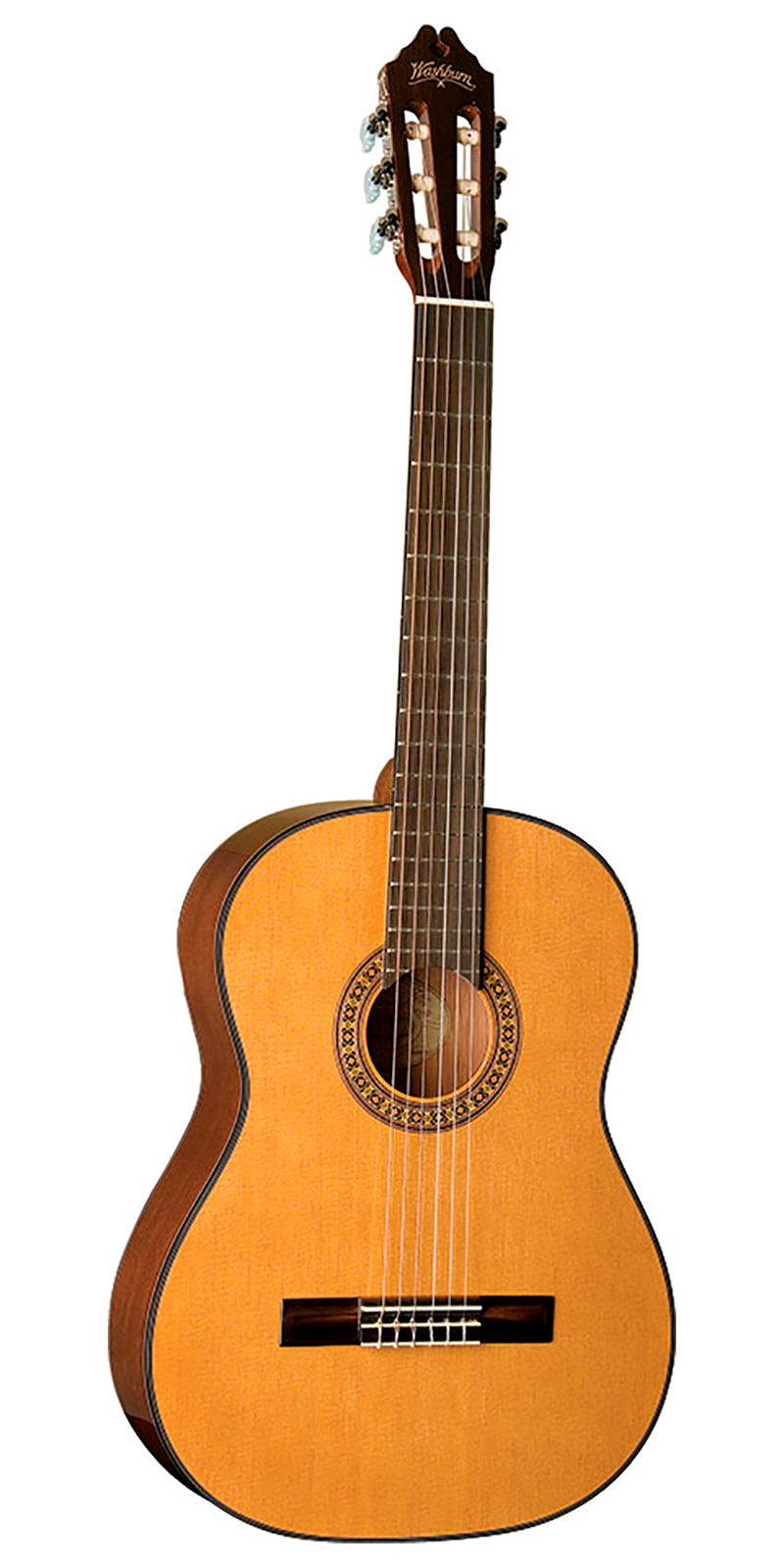 Guitarra Clásica Cuerdas Nylon 19 Trastes Abeto Washburn C40