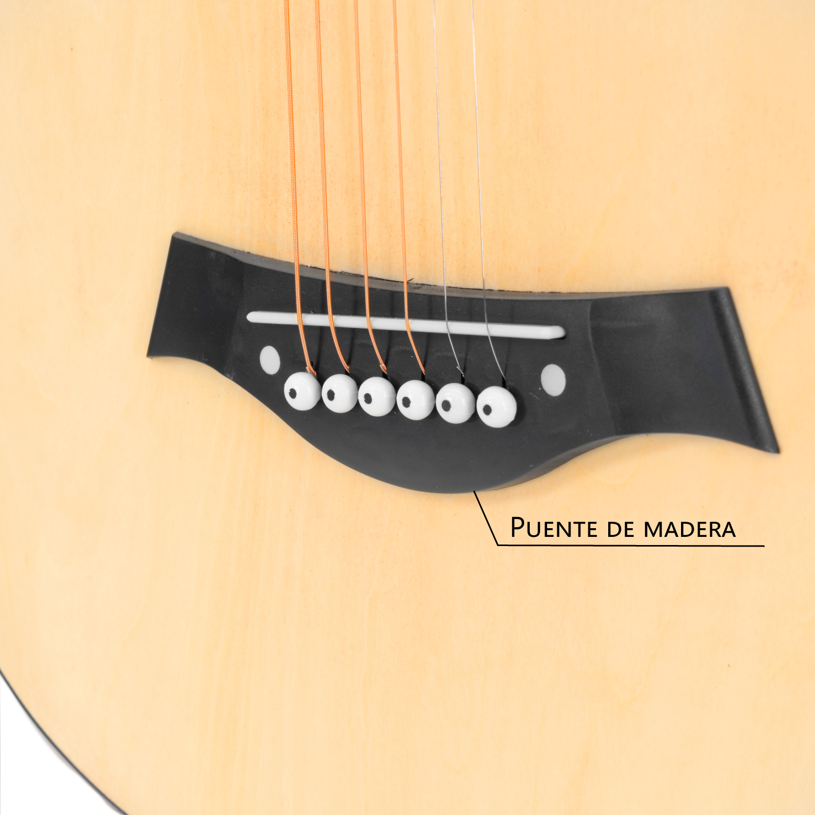 Foto 6 pulgar | Guitarra Acústica Zonar Gta-ngr con Accesorios y Acabado Profesional