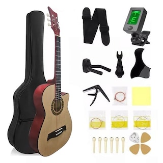 Foto 1 | Ocelotl Guitarra Acústica 41” Diseño Ergonómico, Gran Resonancia, Accesorios Completos - Vino