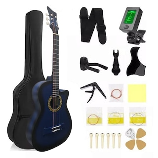 Foto 1 | Ocelotl Guitarra Acústica 41” Con Accesorios Ideal Para Principiantes Y Profesionales - Azul