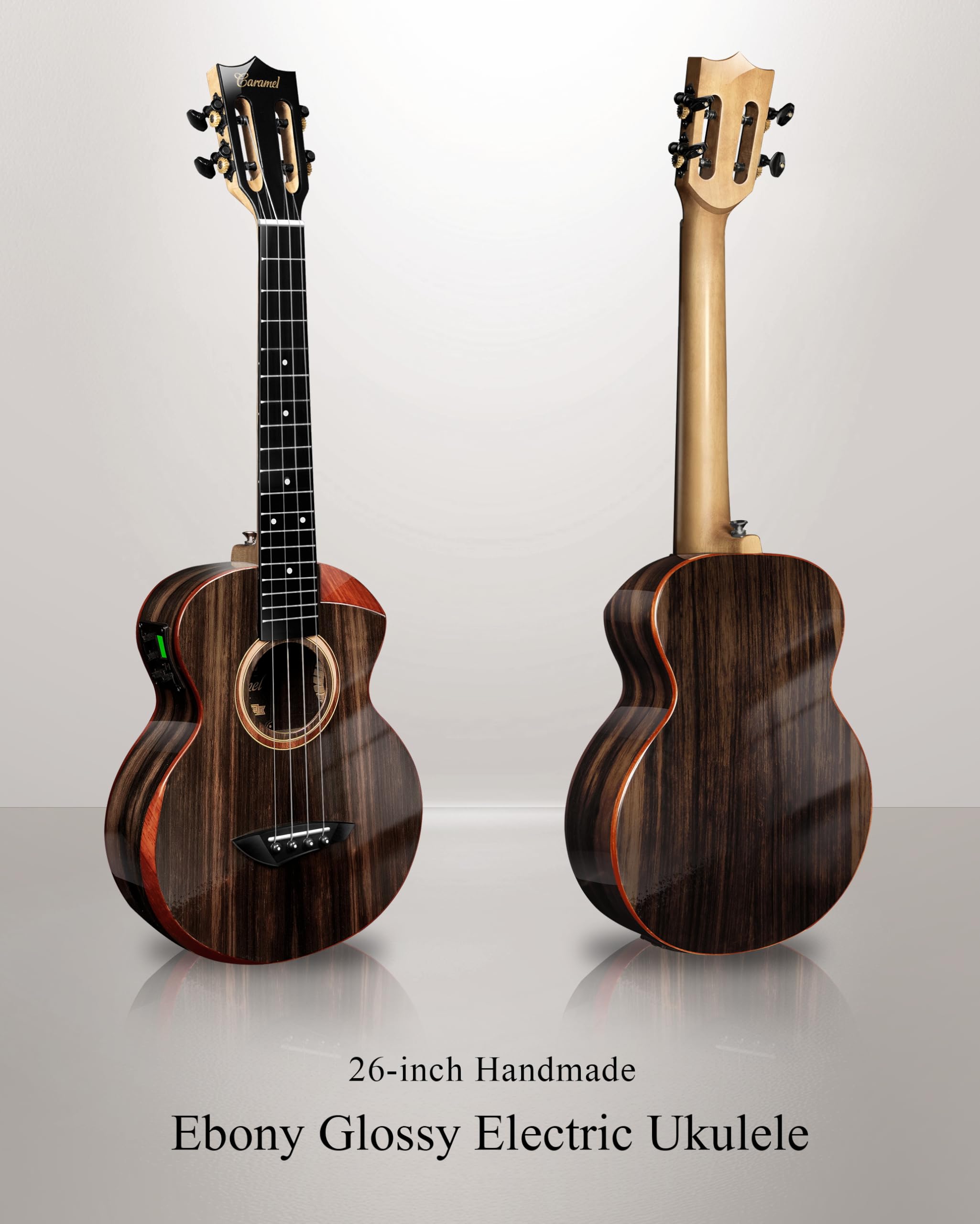 Foto 3 | Ukelele Caramel Teg91 Cuteway Ebony Glossy Tenor Acústico/eléctrico - Venta Internacional.