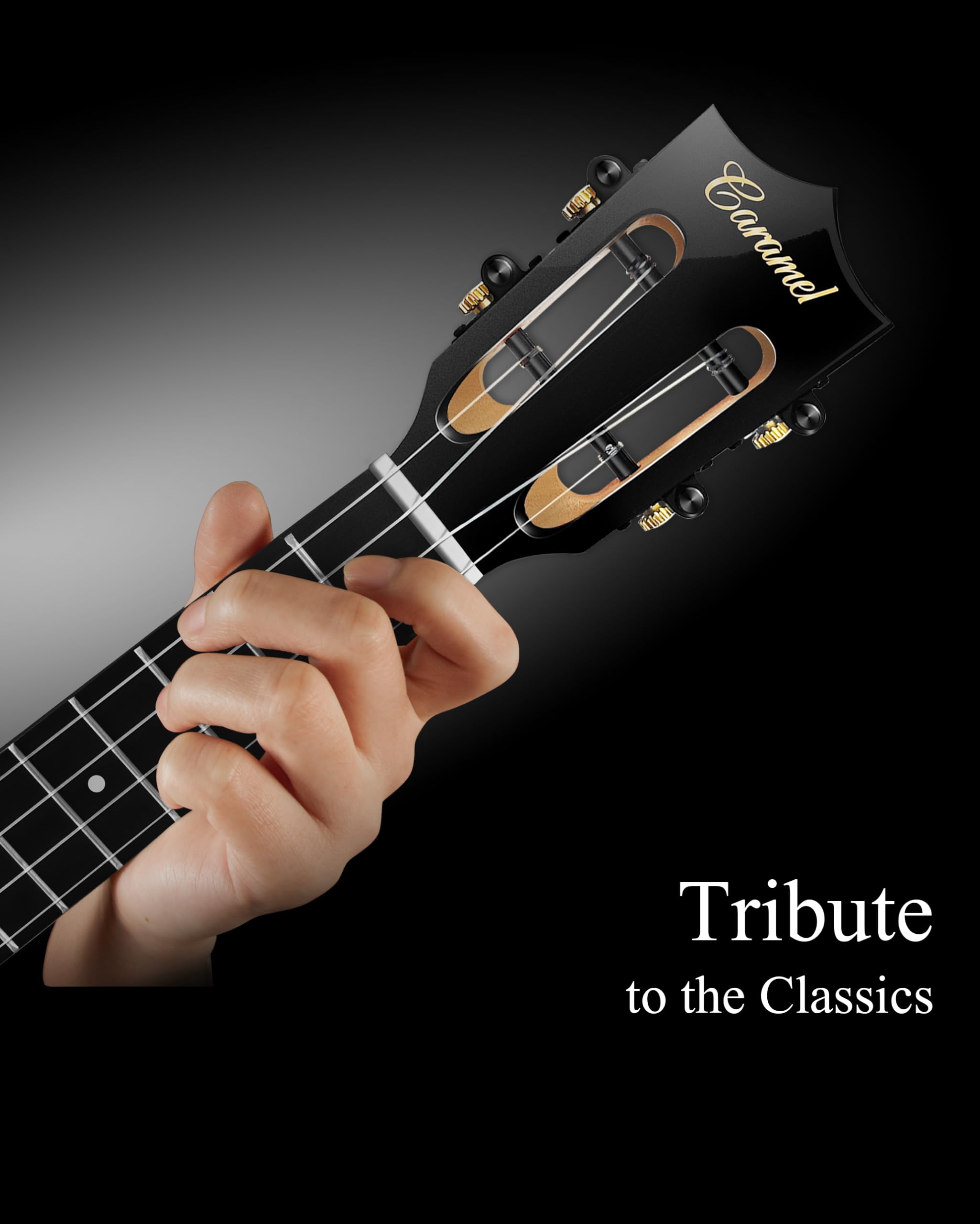Foto 6 | Ukelele Caramel Teg91 Cuteway Ebony Glossy Tenor Acústico/eléctrico - Venta Internacional.