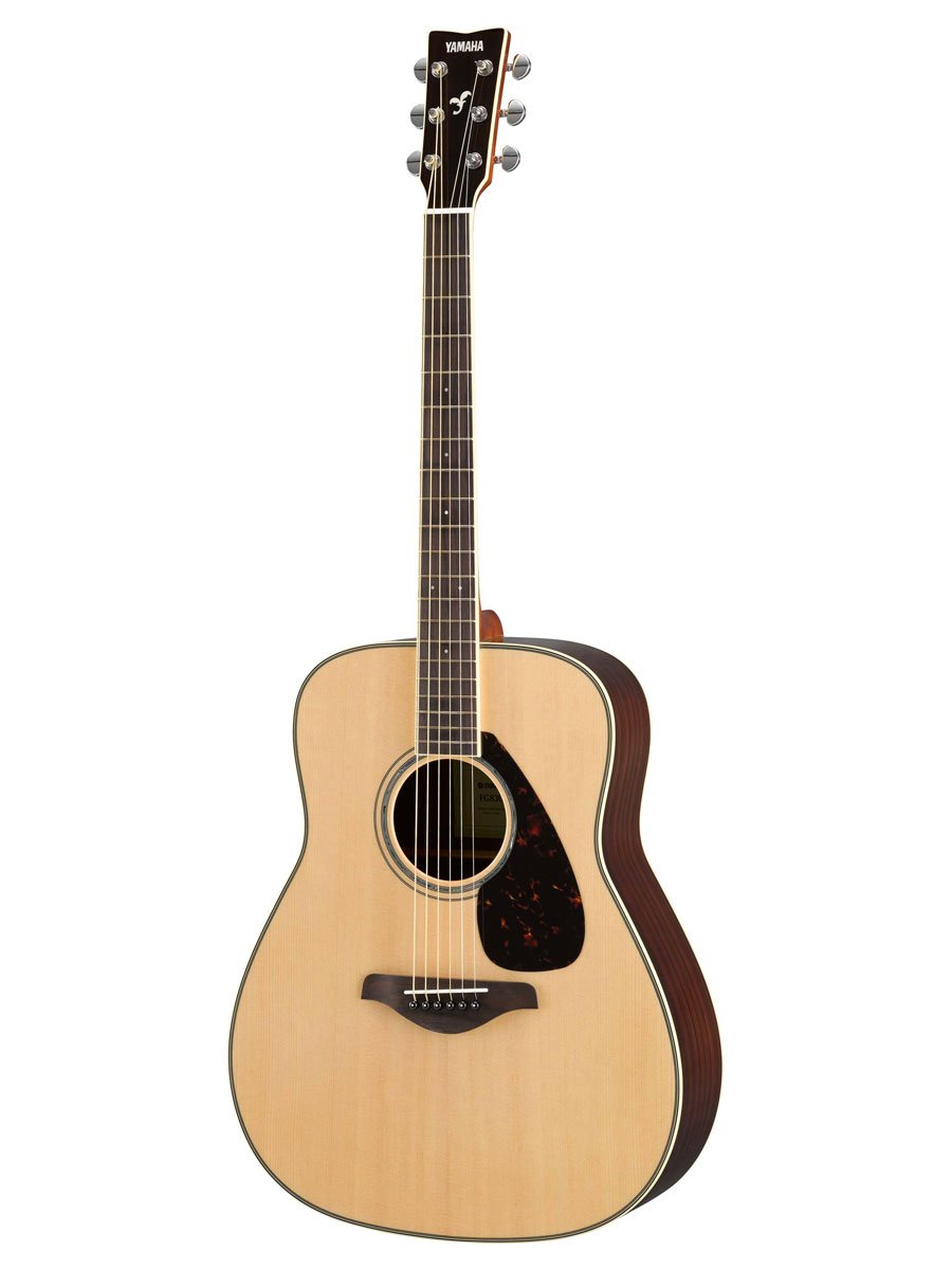 Guitarra Folk Yamaha Fg830 Con Tapa Sólida Natural Con Varilla De Celosía - Venta Internacional.