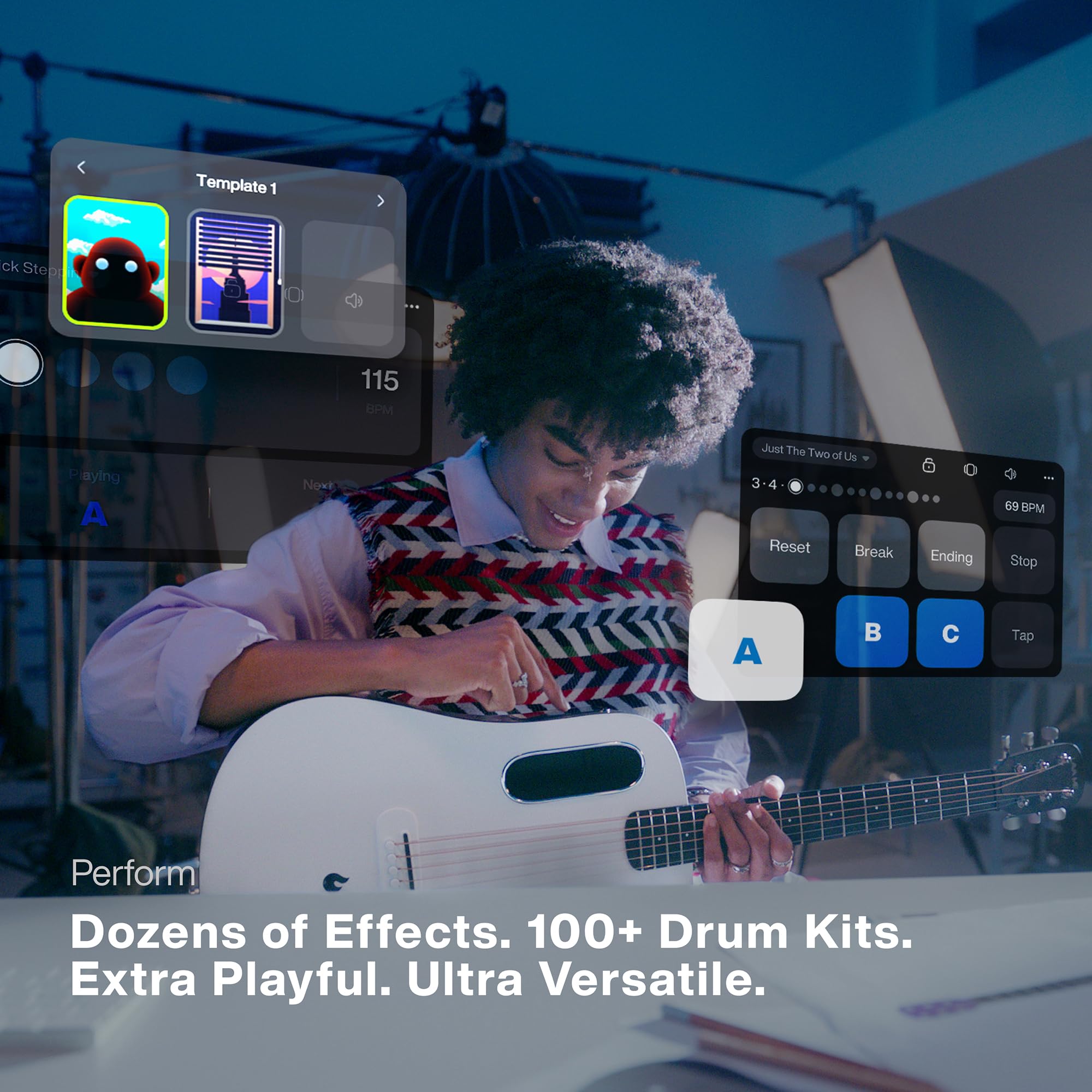 Foto 4 | Guitarra Eléctrica Acústica Lava Me Play Hilava 2.0 System 36'' - Venta Internacional.