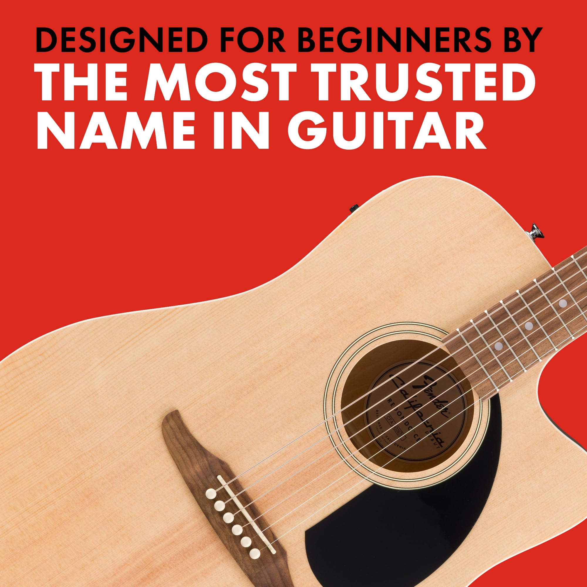 Foto 4 pulgar | Guitarra Acústica Fender California Debut Redondo Ce Series - Venta Internacional.