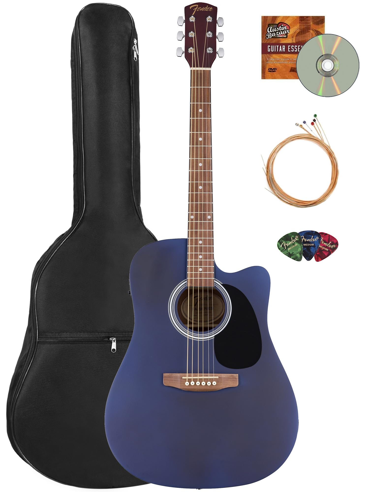 Foto 2 pulgar | Guitarra Acústica-eléctrica Fender Fa Series Dreadnought Blue - Venta Internacional.