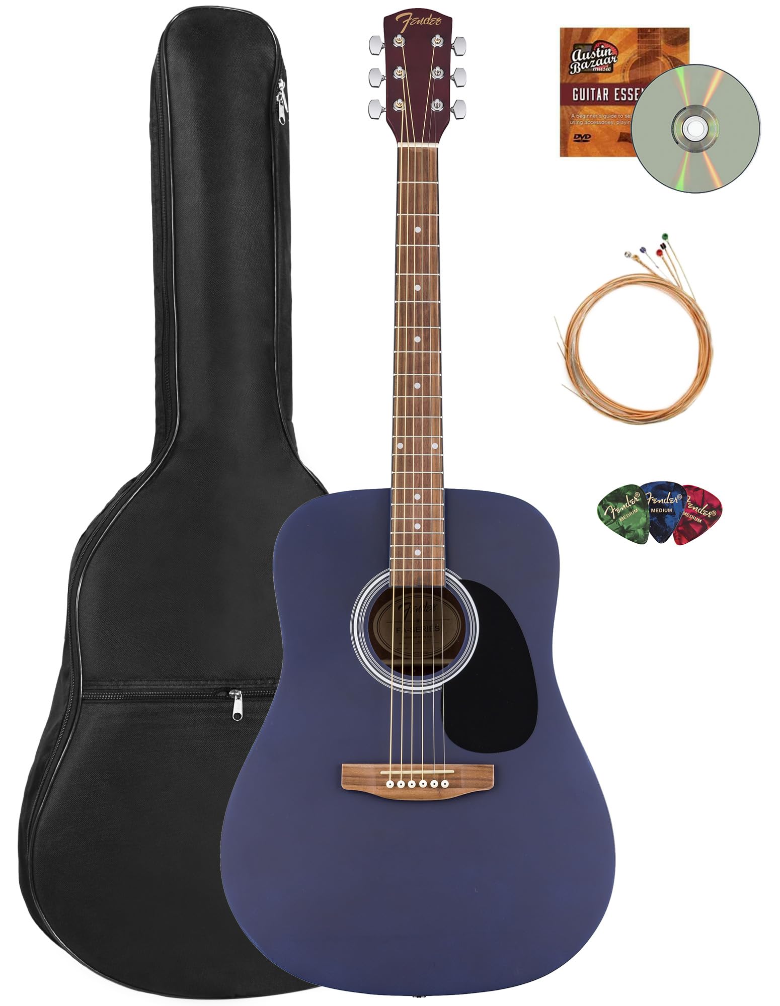 Foto 2 pulgar | Guitarra Acústica Fender Fa Series Dreadnought Saphire Blue - Venta Internacional.