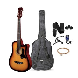 Foto 4 | Guitarra Acústica Belug Con Accesorios Naranja Brillante