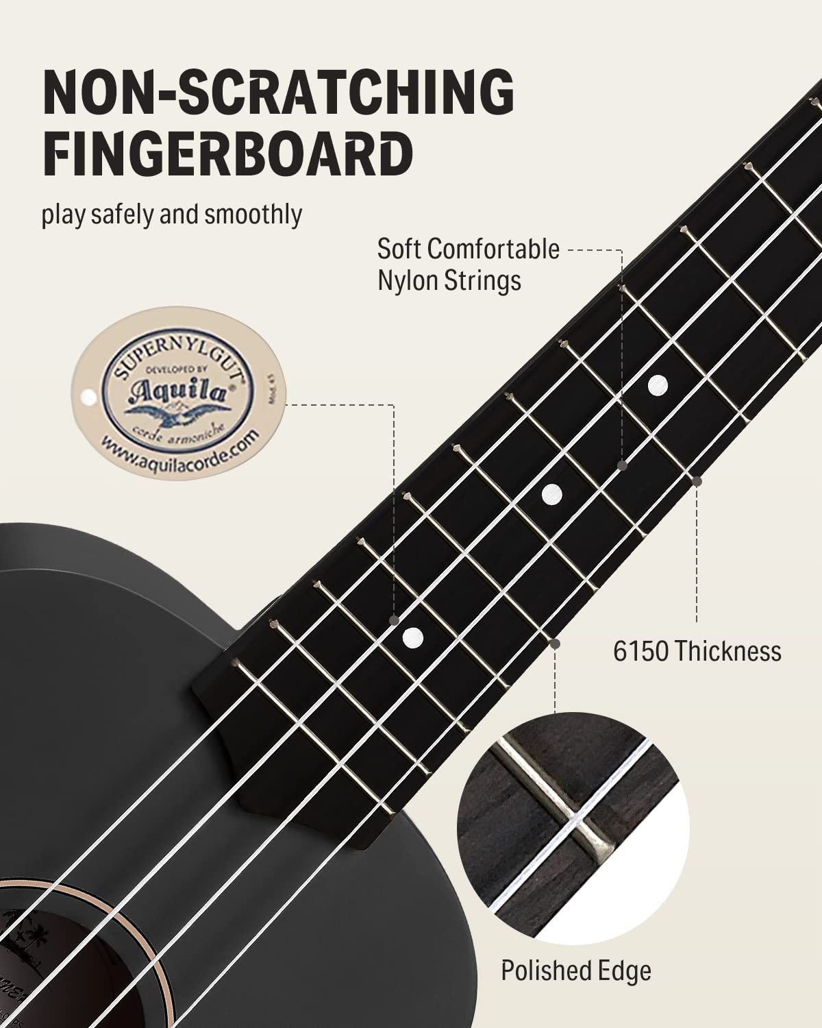 Foto 5 pulgar | Afinador Para Ukelele Donner Soprano, 21 Pulgadas, Mate, Con Correa De Bolsa, Negro - Venta Internacional.