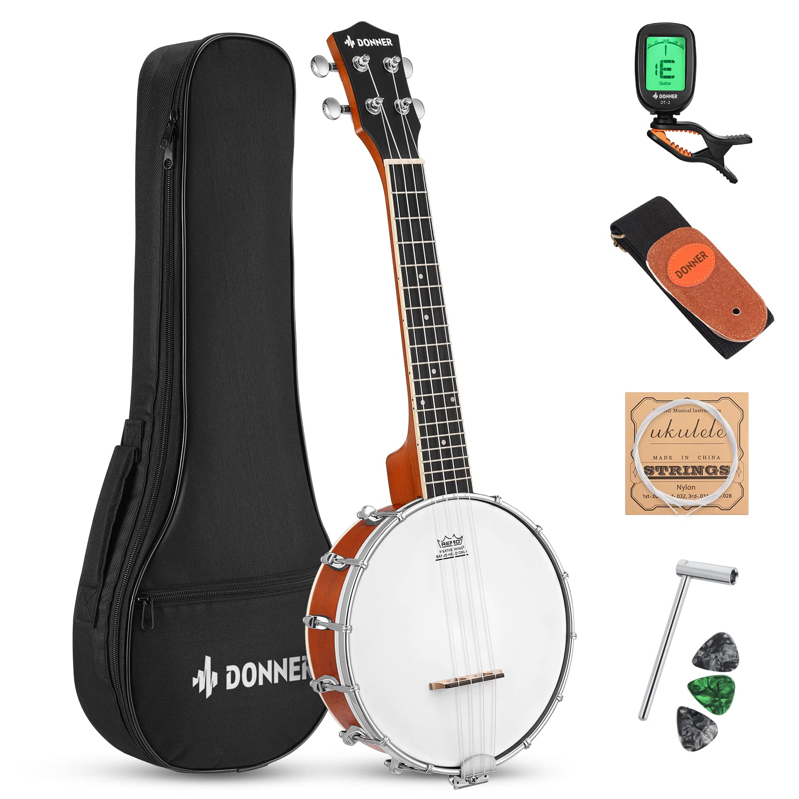 Foto 2 pulgar | Banjo Banjolele Donner Para Ukelele, 4 Cuerdas, Con Accesorios, Para Adultos - Venta Internacional.