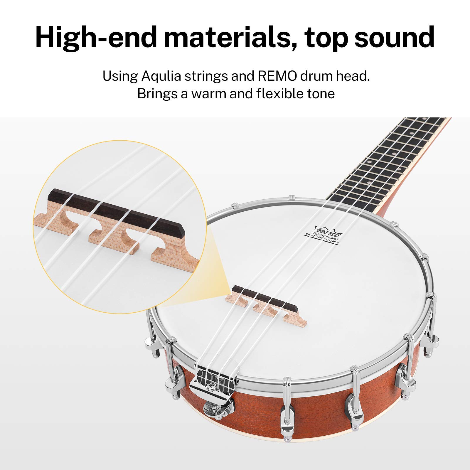 Foto 4 pulgar | Banjo Banjolele Donner Para Ukelele, 4 Cuerdas, Con Accesorios, Para Adultos - Venta Internacional.