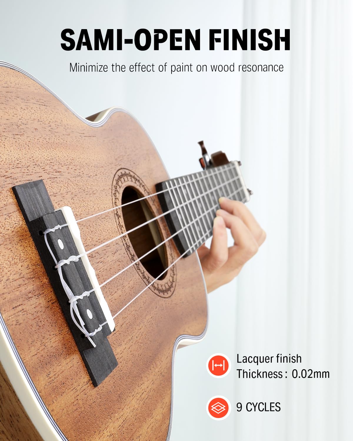 Foto 6 pulgar | Ukelele Donner Soprano De Madera De Caoba De 21 Pulgadas Con Kit Para Principiantes - Venta Internacional.
