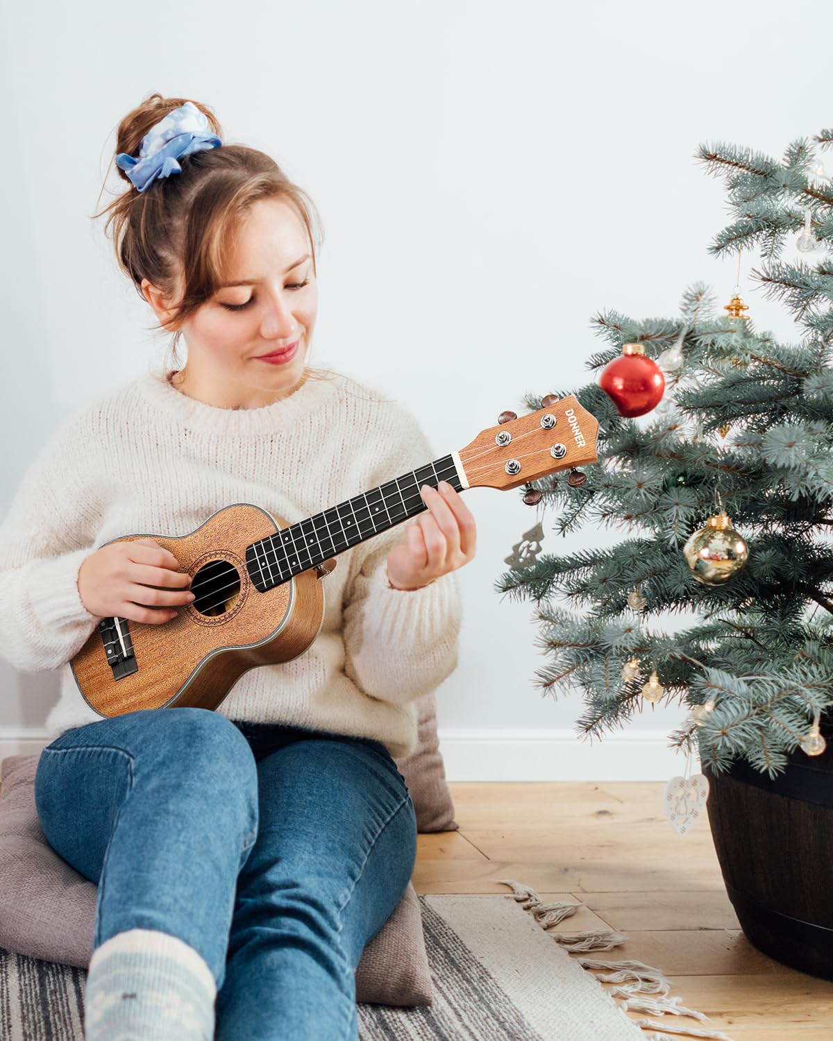 Foto 7 | Ukelele Donner Soprano De Madera De Caoba De 21 Pulgadas Con Kit Para Principiantes - Venta Internacional.