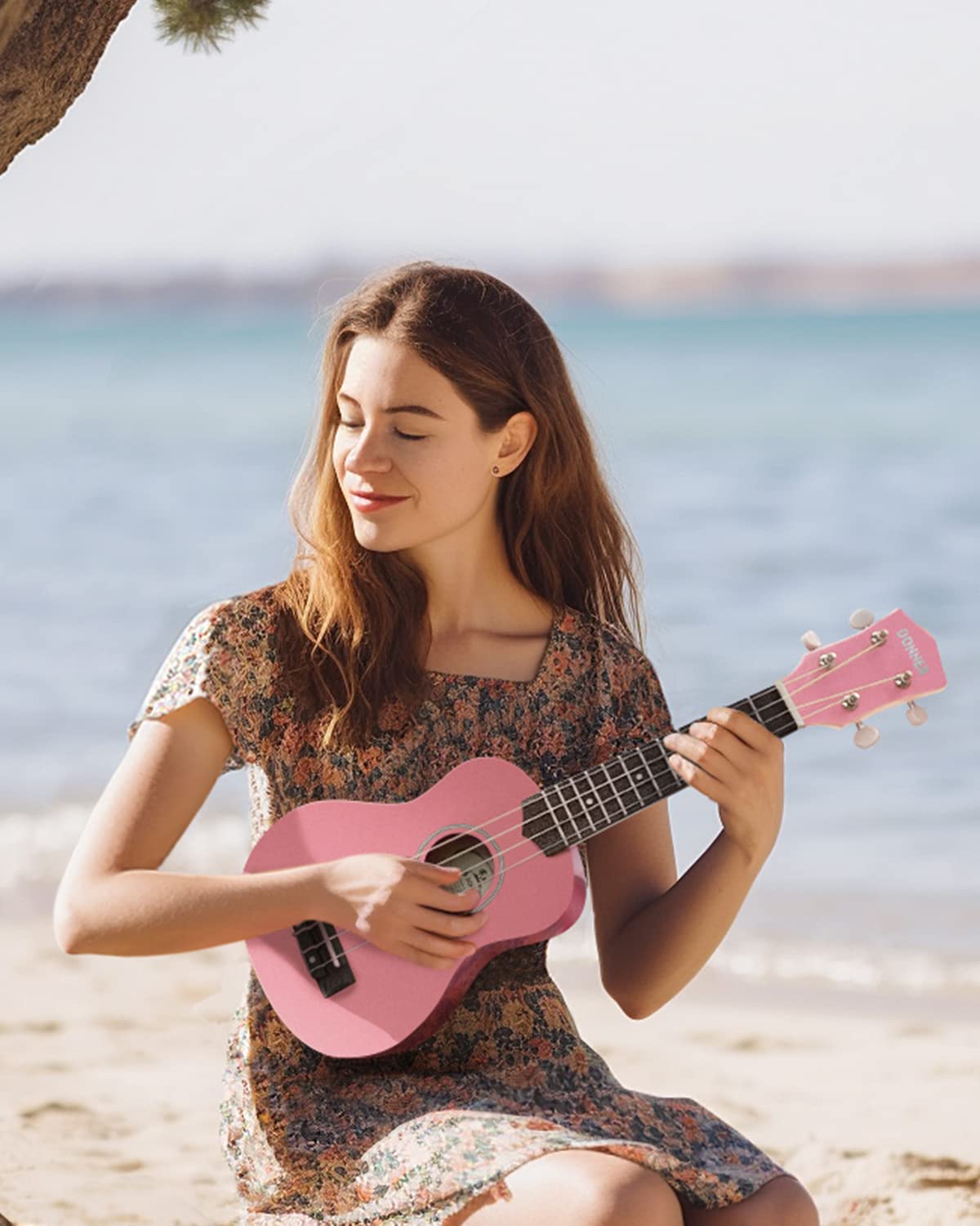 Foto 7 pulgar | Ukelele Soprano Donner Para Principiantes, 21 Pulgadas, Rosa, Con Paquete - Venta Internacional.