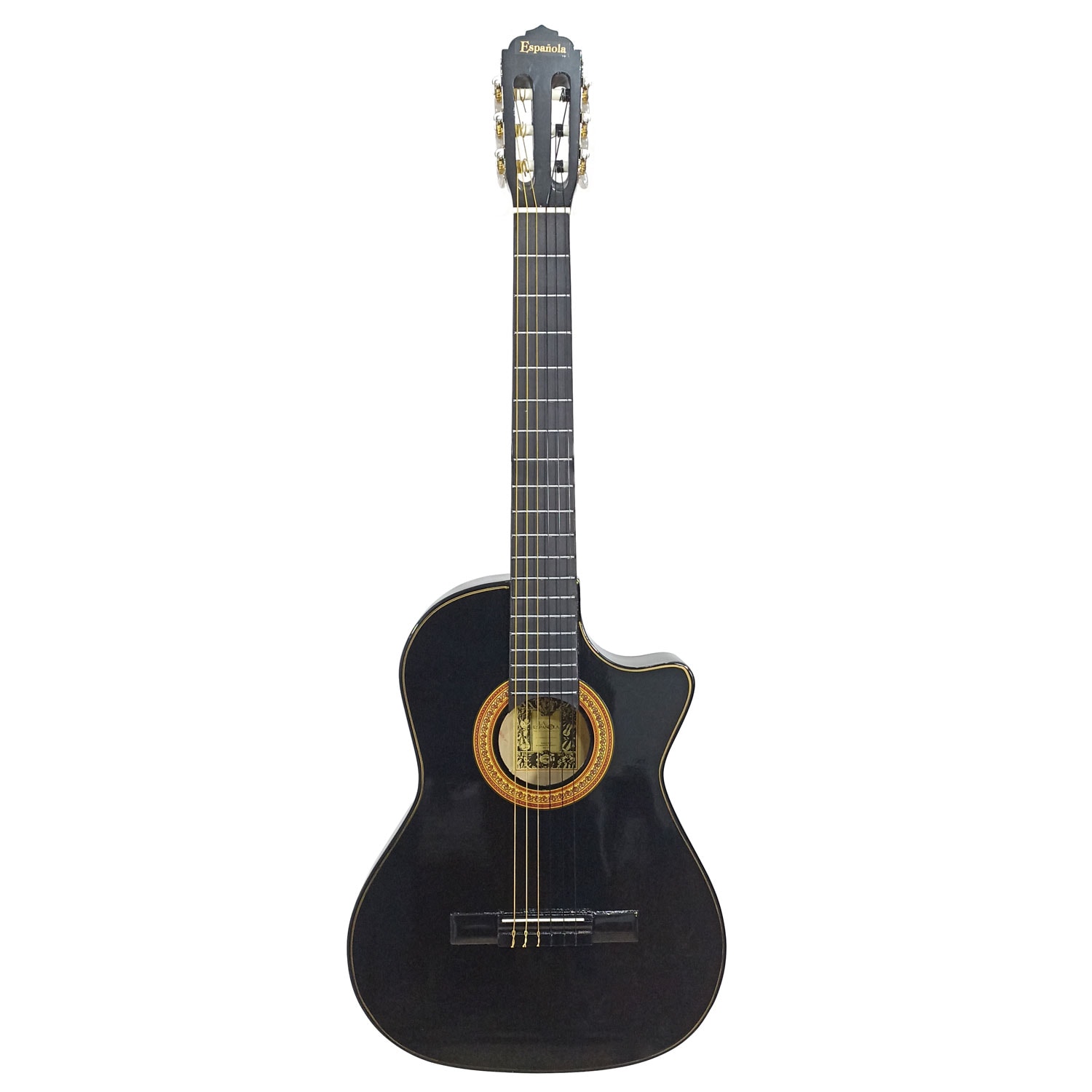 Guitarra Acústica Clásica La Española Negra Brillante | Coppel.com