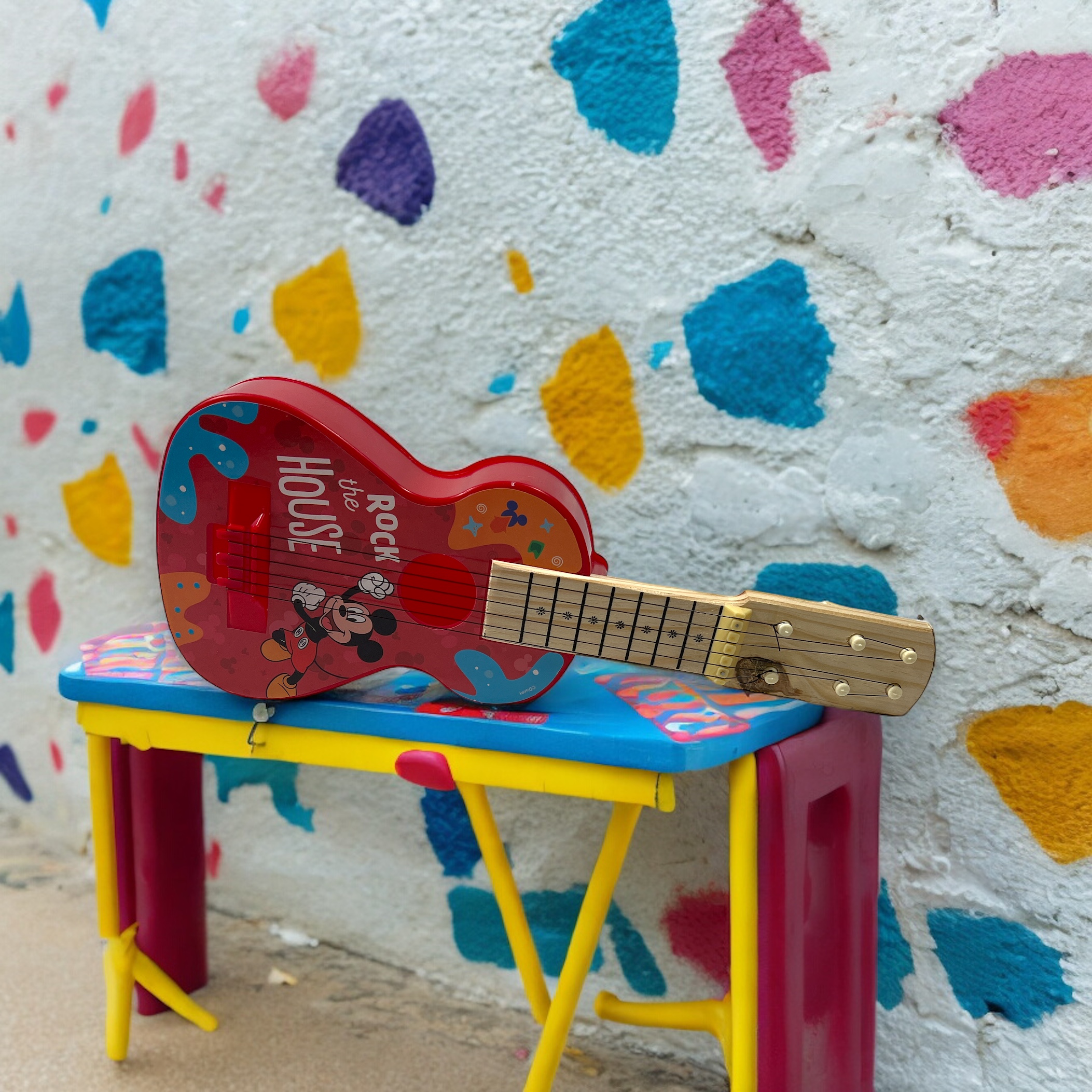 Foto 4 pulgar | Guitarra Infantil De Juguete Niño Mickey Mouse Disney