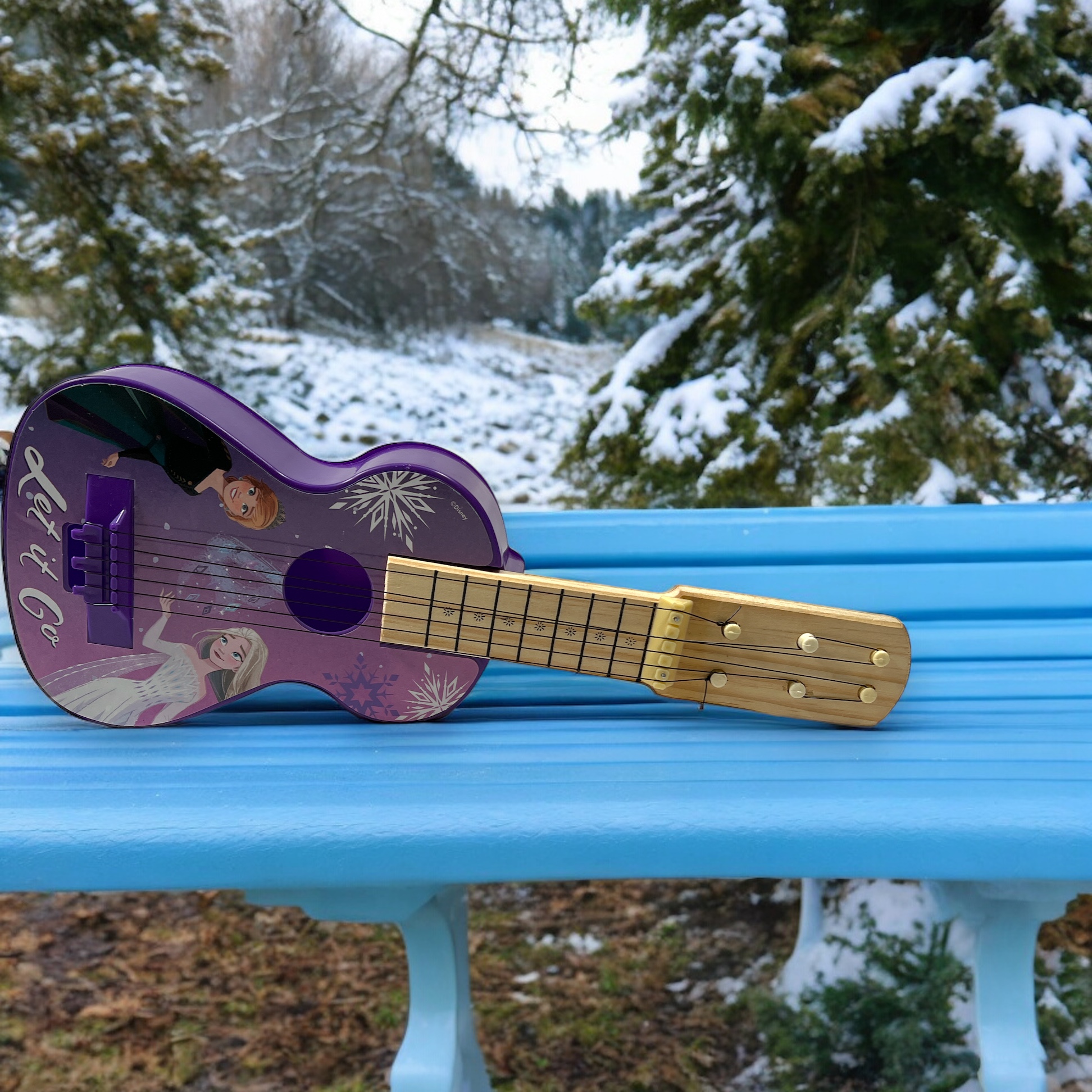 Foto 4 pulgar | Guitarra Infantil De Juguete Niña Frozen Disney